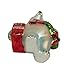 Kurt Adler CC4162 Glass Coca-Cola Bear Ornament with Wreath and Cooler, 4.5
