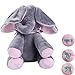 MLSH Cute Musical Baby Toys Animated Flappy Elephant Plush Toy Peek A Boo Animal Doll Plush Stuffed Toys for Baby Birthday Gift Pink Adjust Volume