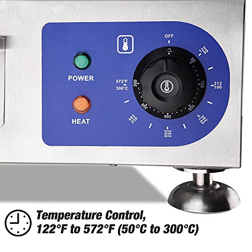 1500W 14" Electric Countertop Griddle Flat Top Commercial