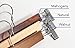Topline Classic Wood Pants/Skirt Hangers with Clips - Mahogany Finish (10 Pack)