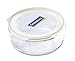 Kinetic Glasslock Series 24-Ounce Round Glass Food Storage Container With Locking Lid 01315