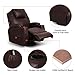Esright Massage Recliner Chair Heated PU Leather Ergonomic Lounge 360 Degree Swivel (Espresso)
