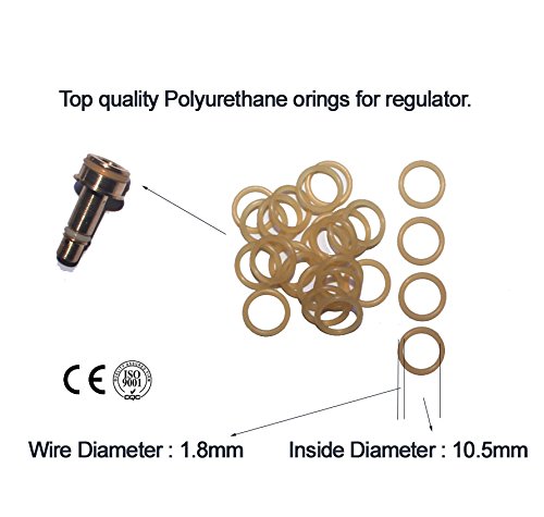 Outdoor Guy HPA Air Tank Regulator all O-Rings Polyurethane orings X10bags - Thumbnail 2