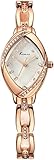Voeons Women's Rose Gold Bracelet Watches Ladies Luxury Rhinestone Analog Quartz Watch Fashion Dress Wrist Watches for Women