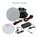 6.5″ Ceiling Wall Mount Speakers – 2-Way Full Range Active Passive Speaker System Flush Design w/ Bluetooth Wireless Receiver 70Hz-20kHz Frequency Response 300 Watts & Magnetic Grill – Pyle PWRC65BTthumb 3