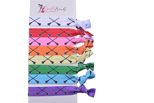 Lacrosse Hair Accessories, Lacrosse Hair Ties, No Crease Lacrosse Hair Elastics Set