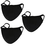 3 Pack Fashion Face Mask Unisex - Adjustable Reusable Cotton Warm Mouth Mask Cover for Outdoor