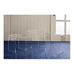 Pure Dcor Pure Decor Acrylic Nesting Tables, Set of