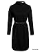 Meaneor Women Turtleneck Pullover Wool Sweater Dress With Pockets