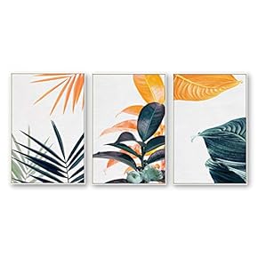 Framed Canvas Wall Art for Living Room, Bedroom Beautiful Plants Cactus Canvas Prints for Home Decoration Ready to Hanging - 16"x24"x3 Panels