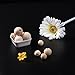 Outus Natural Round Wood Beads Wood Spacer Beads Wood Loose Beads, 50 Pieces (20 mm, 25 mm and 30 mm)