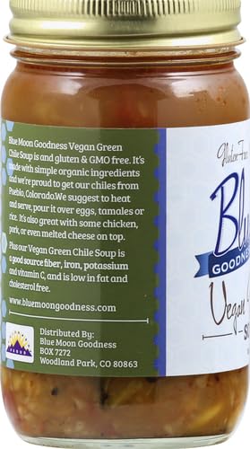 BLUE MOON GOODNESS, SOUP VEGAN GREEN CHILI, 16 OUNCE