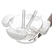 Jumbl Serve Chilled Bowl Set | Floating Salad Cups | Serving Spoon & Fork