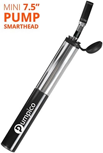 Mini Bike Pump - Handheld Bicycle Air Pump - Lightweight and Sturdy Aluminum Bike Pump | Repair Kit Included