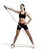 Valeo 4-Foot Medium Resistance Tube With Cushion Foam Handles And Exercises Included To Improve Balance, Coordination, Flexibility, and Strength, VA4517RE,Red