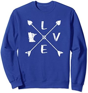Unisex Minnesota Sweatshirt Love Minnesota Sweatshirt XL: Royal Blue