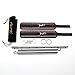 Sovyime Expandable Spreader Bar with Adjustable Straps of Yoga (Silver+Brown-2 Cuffs)