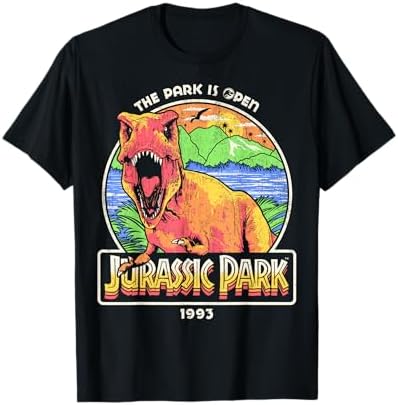 Amazon.com: Jurassic Park 1993 The Park Is Open Jurassic Park Logo