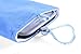 SOSAM 2Xpack Microfiber Sleeve Pouch Cover CasePouch for iPhone 5 5S /iPhone 6 6plus, Samsung HTC ONE/BlackBerry Z10 Mini Wallet Purse Hand Bag Cloth Coin Cell Phone Bag Mobile Pouch (Blue)