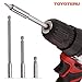 TOYOTERU Socket Adapter & Bit with Bit Extension Holder (16pcs),Hex Quick Change Chuck Socket Adapter, Impact Hex Shank Drill Bits Bar
