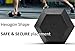 PROMIC Rubber Coated Hex Dumbbell, 3 lb (Single)