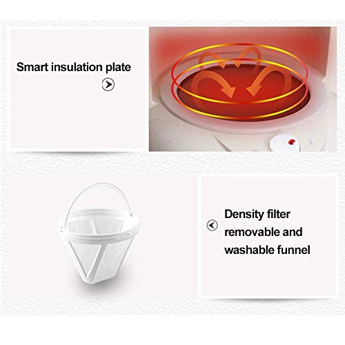 HaoLi Filterkaffeemaschine, 600-W-Kaffeemaschine für Instantkaffee, Espresso, Anti-Tropf-Funktion, Filterkaffeemaschine… – Bild 6