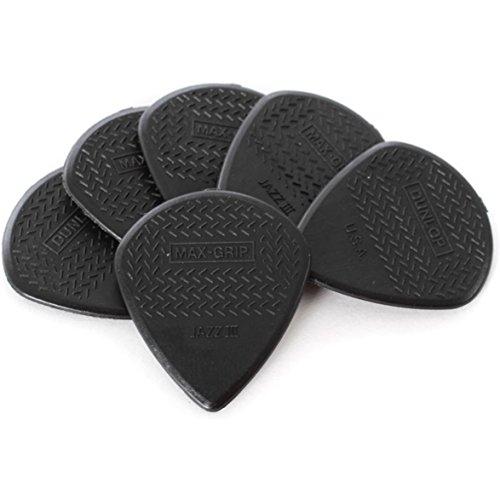 Dunlop Guitar Picks Nylon Max-Grip Jazz III 471P3S