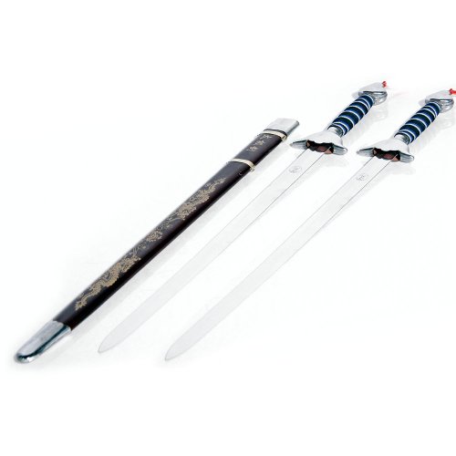 Tiger Claw Twin Straight Swords Wushu Practice in Kuwait Whizz