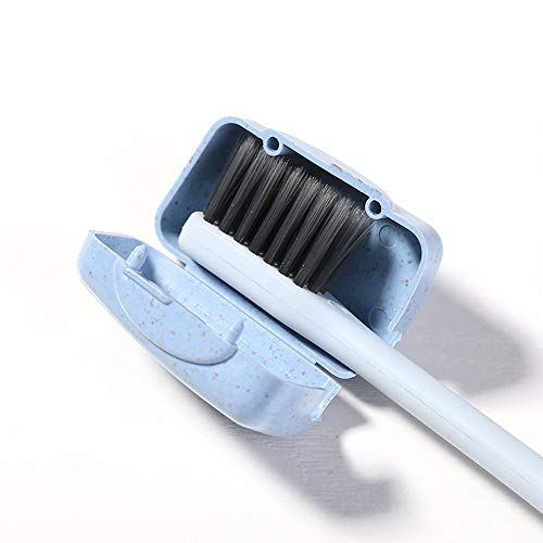 CMrtew 4 PCS Set Portable Travel Toothbrush Cover Wash Brush Cap Case Box Travel Toothbrush Set Toothbrush Case Protective (Random) - Thumbnail 7
