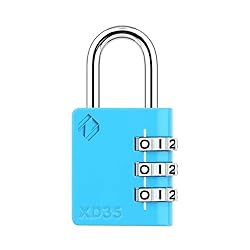 Zarker Combination Lock, 3-Digit Padlock for School