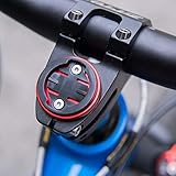 CYSKY Garmin Edge Mount, Bike Stem Top Cap Holder for Garmin Bryton Cycling GPS Computer, Fit Garmin 1000，820，810，800， 520，510，500，200 and Bryton 530 330 310 100 (Black/Red)