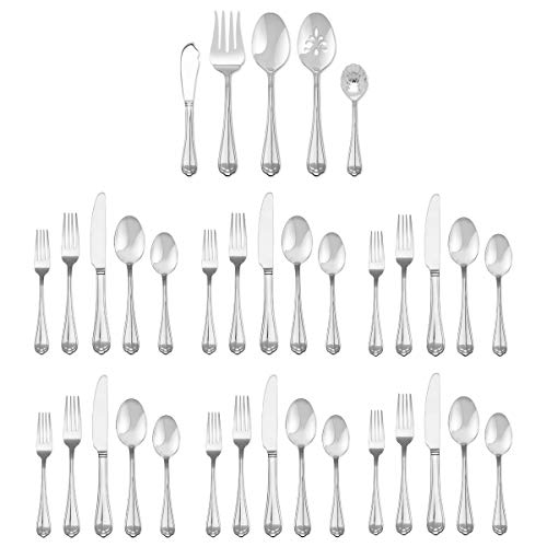 Hampton Forge Brooke 54 Piece Flatware Set with Wood Chest