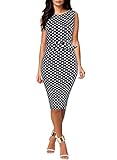 Voinnia® Women's Vintage Pinup Polka Dot Pencil Business Dress
