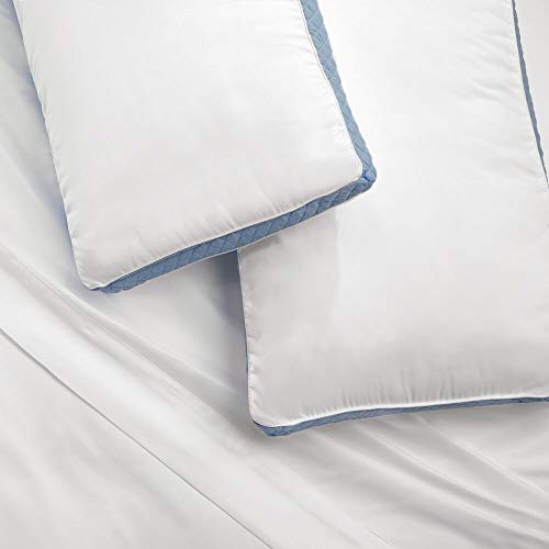 mDesign King Size Gusseted Quilted Bed Pillow Set Premium Quality and Hypoallergenic Pillows