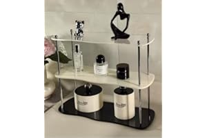 Acrylic Display Stand Risers, 3 Tier Perfume Stand Organizer, Clear Cupcake Stand Holder, Large Shelf Risers for Figures, Dis