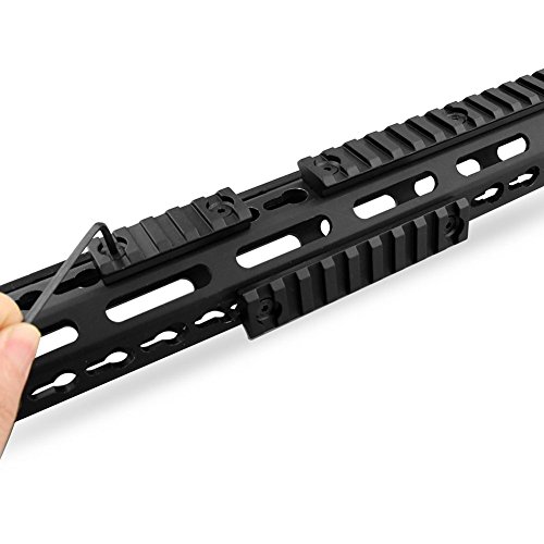 Monoki Keymod Picatinny Rail Sections, 5-Slot 9-Slot 13-Slot Lightweight Picatinny Rail Section for Keymod Handguard Mount Rail System with 3 Allen Wrench & Solid-Style, 3 Pack