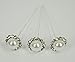 NST 18 Bouquet Pins Corsage Wedding Floral Rhinestone Diamond 12MM Pearl