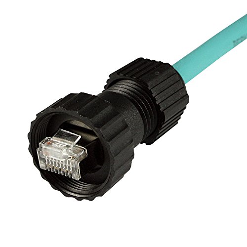 ASI RJ45S-WM08STAF-WG ASI Waterproof RJ45 Field Attachable Connector, Male, Str…