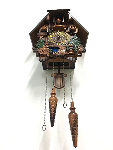 Rylai Vintage Wall Clock Handcrafted Wood Cuckoo Clock-N.DIM. 18x14.5 IN - Thumbnail 6