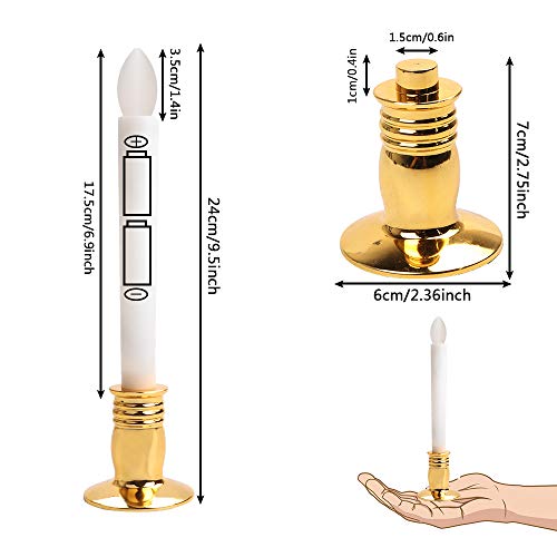 image for MAXEDOD LED Flameless Taper Candles with Remote Timer-Battery Operated