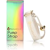 NatureBond Pump Strap Lanyard for Manual Silicone Breast Pump/Breastfeeding/Breastmilk Saver - PU Leather Ivory Color in Hologram Gift Box