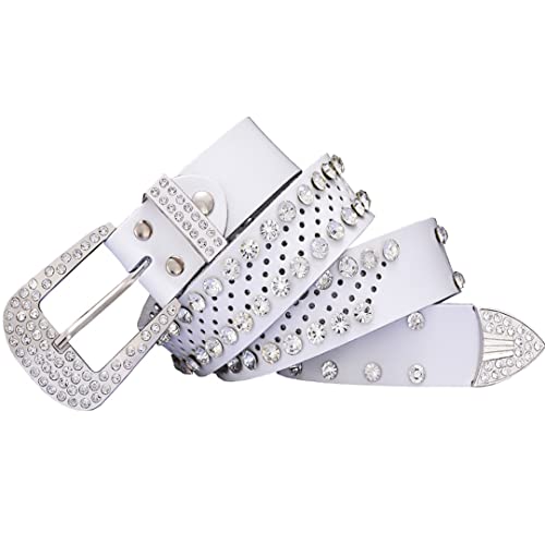 Leather Belt Female Fashion Rhinestone Belts For Women Waist Strap