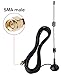 7dBi Gain HD Wireless Security Camera Video Antenna Extension for CCTV Security Camera/IP Camera, SMA Male Connector, 10ft RG174 Cable with Magnetic Stand Base