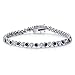 Caperci Mothers Day Gifts White Gold Plated Cubic Zirconia Tennis Bracelets for Women