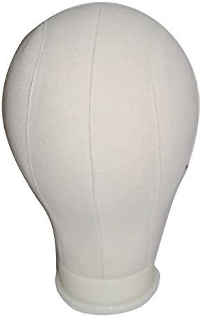 21"/22"/23"/24"/25" Beige Color Canvas Block Head For Hair Extension lace wigs Making and Display Styling mannequin Manikin Head & Dome cap