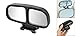 Left Side Rear View Blind Spot Auxiliary Mirror Black for Truck Car