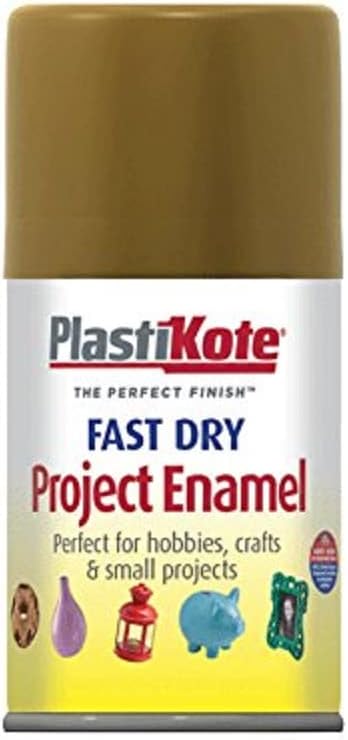 PlastiKote 1430 Antique Gold 100ml Fast Dry Enamel Aerosol Spray Paint