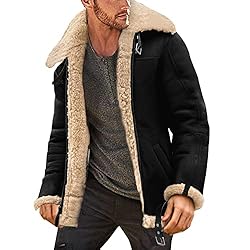 Mens Corduroy Lined Jacket Faux Leather Jacket Mens