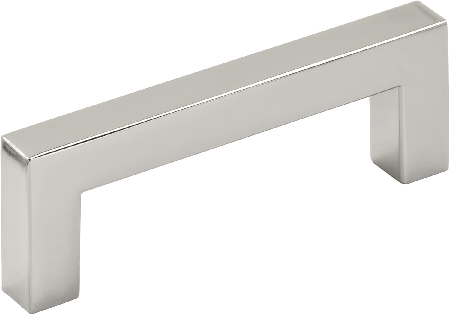 Photo 1 of Amerock | Cabinet Pull | Polished Nickel | 3 inch (76 mm) Center to Center | Monument | 1 Pack | Drawer Pull | Drawer Handle | Cabinet Hardware