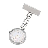 ShoppeWatch Nurses Pin Watch 24hr Military Time Infection Control Watch Rose Gold Numerals NW-234